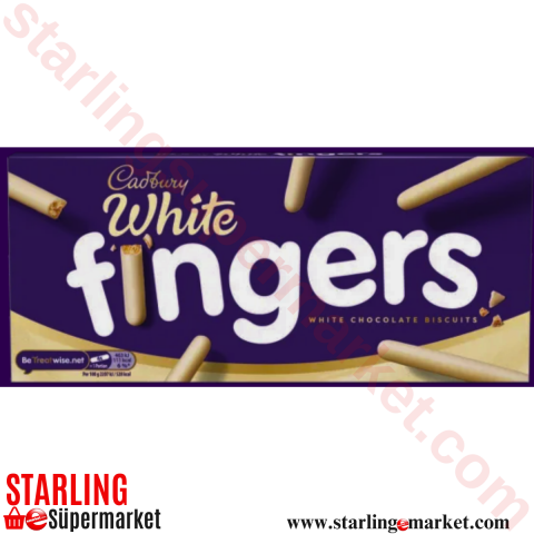 CADBURY FINGER BISKUVI WHITE MILK CHOCOLATE 114 G