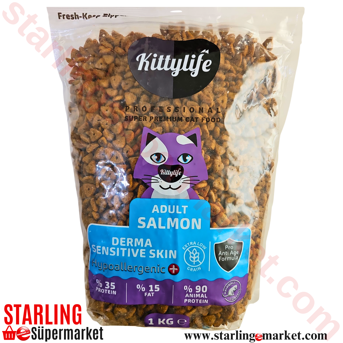 KITTYLIFE KEDI MAMASI KURU ADULT SALMON 1 KG