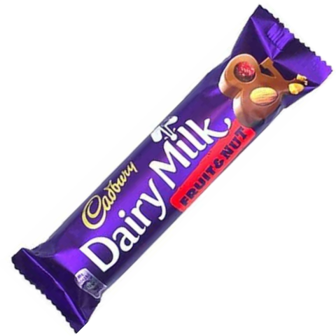 CADBURY CIKOLATA DAIRYMILK FRUIT&NUT 45 G