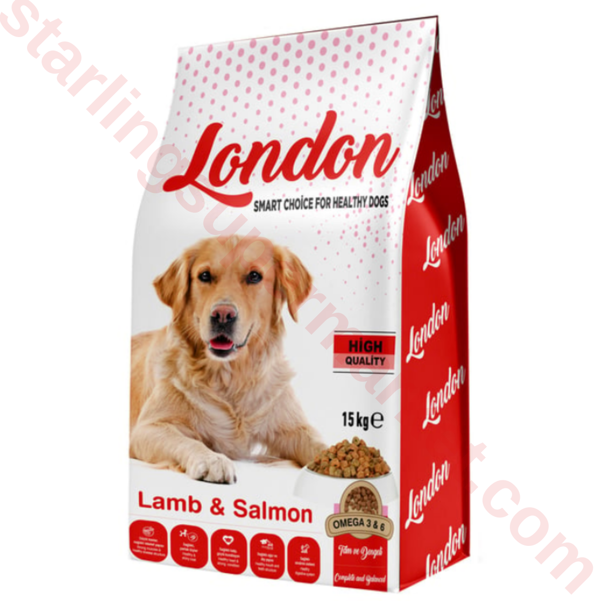 LONDON KOPEK MAMASI KURU LAMB&RICE 15 KG