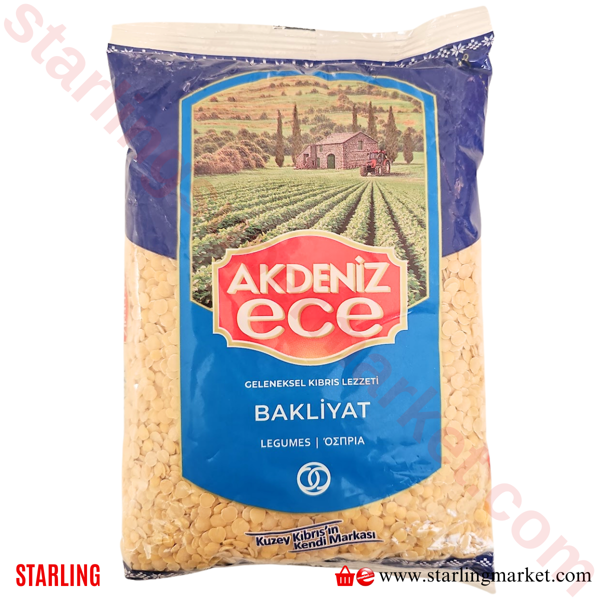 AKDENIZ ECE MERCIMEK SARI 800 G