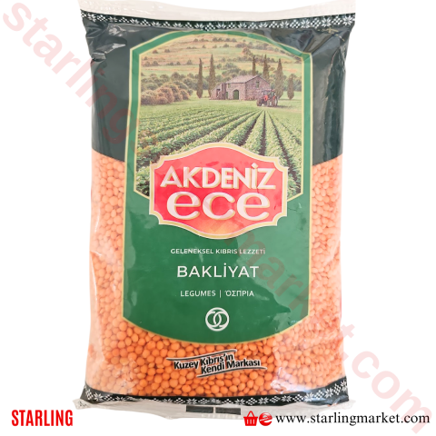 AKDENIZ ECE MERCIMEK KANADA KIRMIZI LUKS 800 G