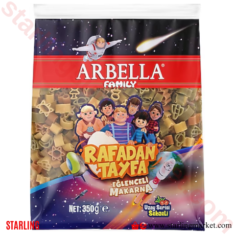 ARBELLA MAKARNA COCUK UZAY SERISI SEBZELI 350 G