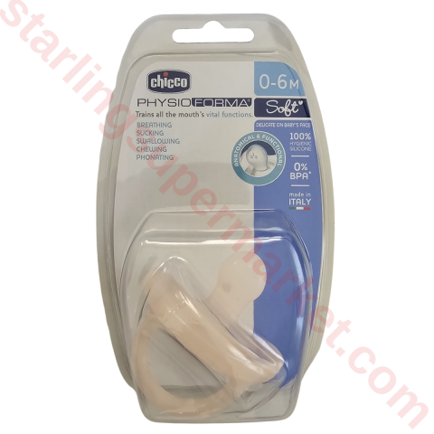 CHICCO PHYSIO SOFT YALANCI EMZIK 0-6M PINK 1PC