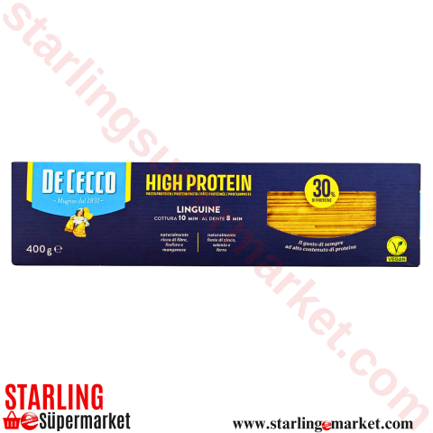 DECECCO MAKARNA LINGUINE HIGH PROTEIN 400 G