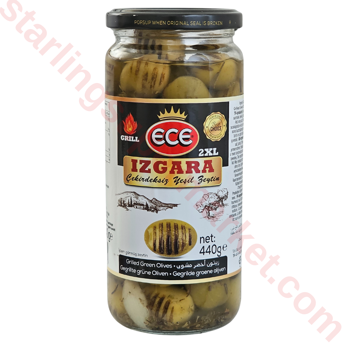 ECE ZEYTIN YESIL IZGARA CEKIRDEKSIZ 2XL 440 G