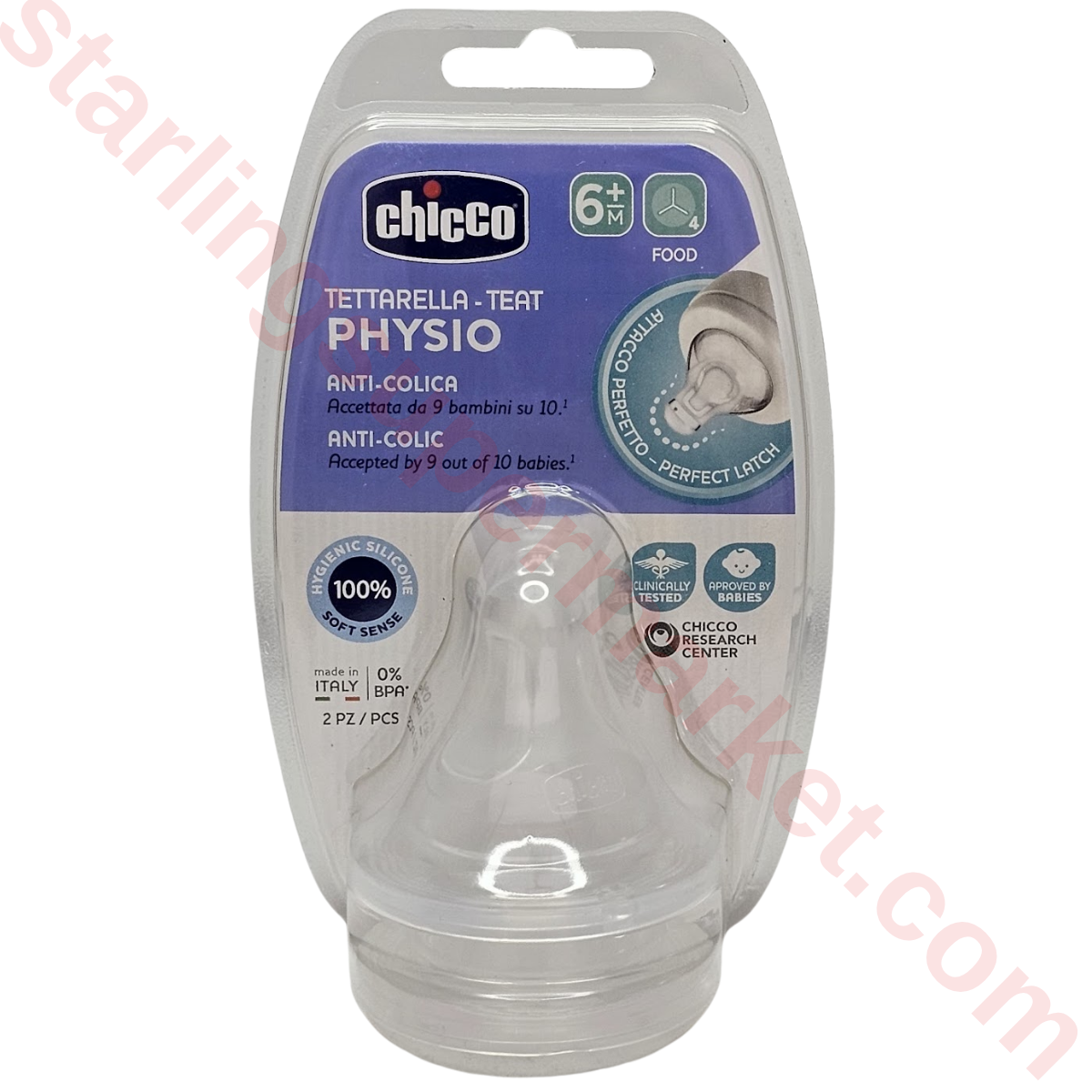 CHICCO PERFECT 5 BIBERON BASI 6M+ FOOD SIL.