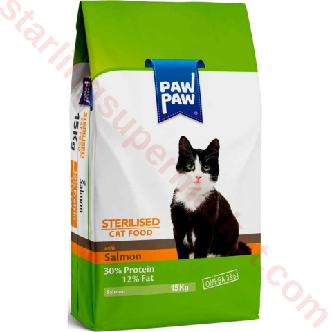 PAW PAW KEDI MAMASI KURU SALMON 15 KG