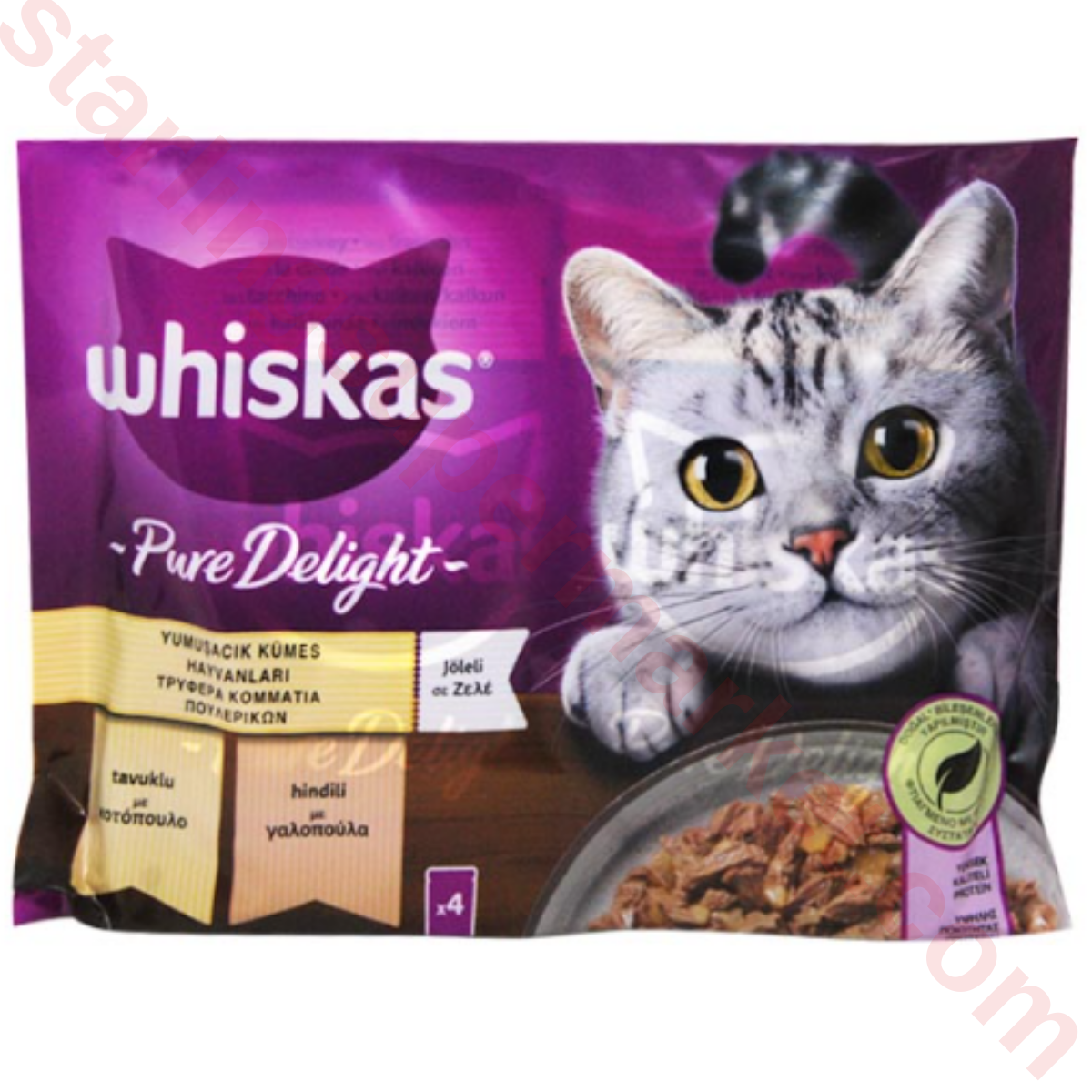 WHISKAS KEDI MAMASI ISLAK POULTRY 4*85 G