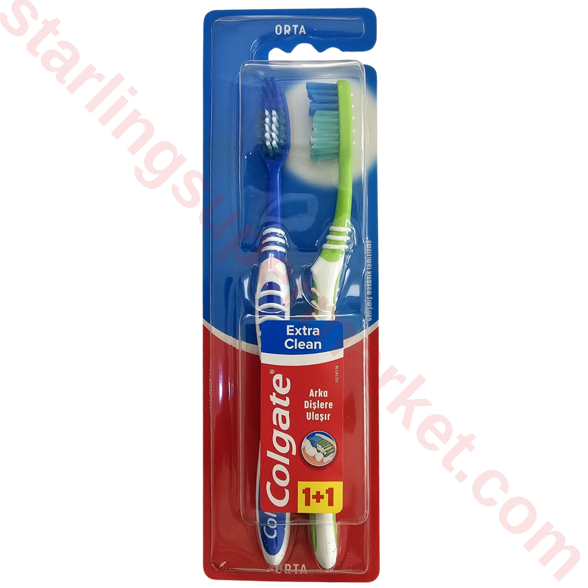 COLGATE DIS FIRCASI T-BRUSH EXTRA CLEAN ORTA 1+1