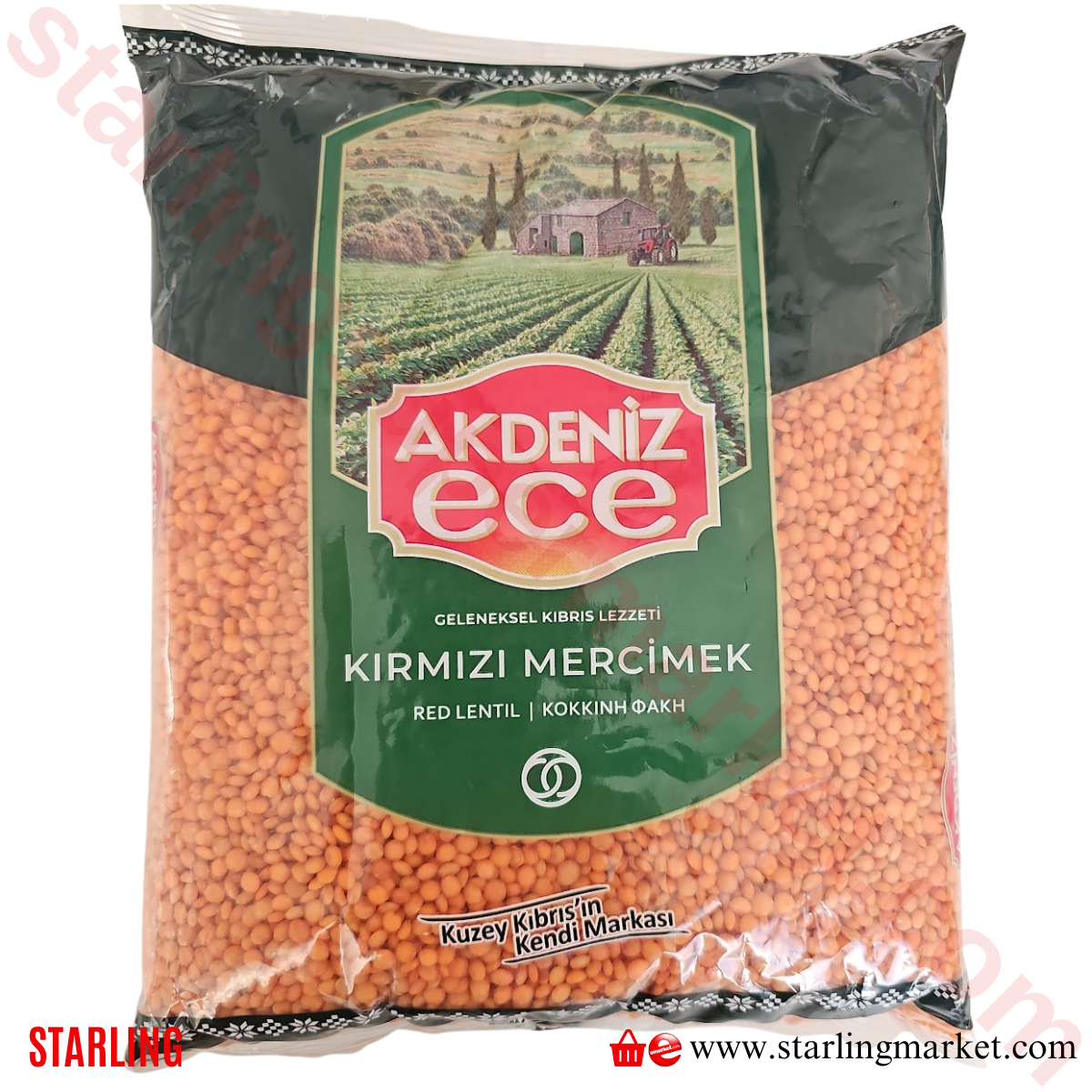 AKDENIZ ECE MERCIMEK KIRMIZI KANADA LUKS 1600 G