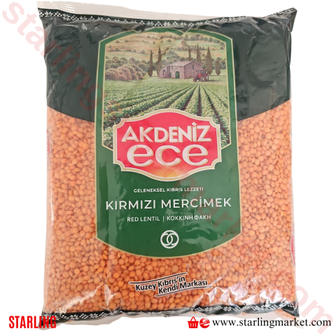 AKDENIZ ECE MERCIMEK KIRMIZI KANADA LUKS 1600 G