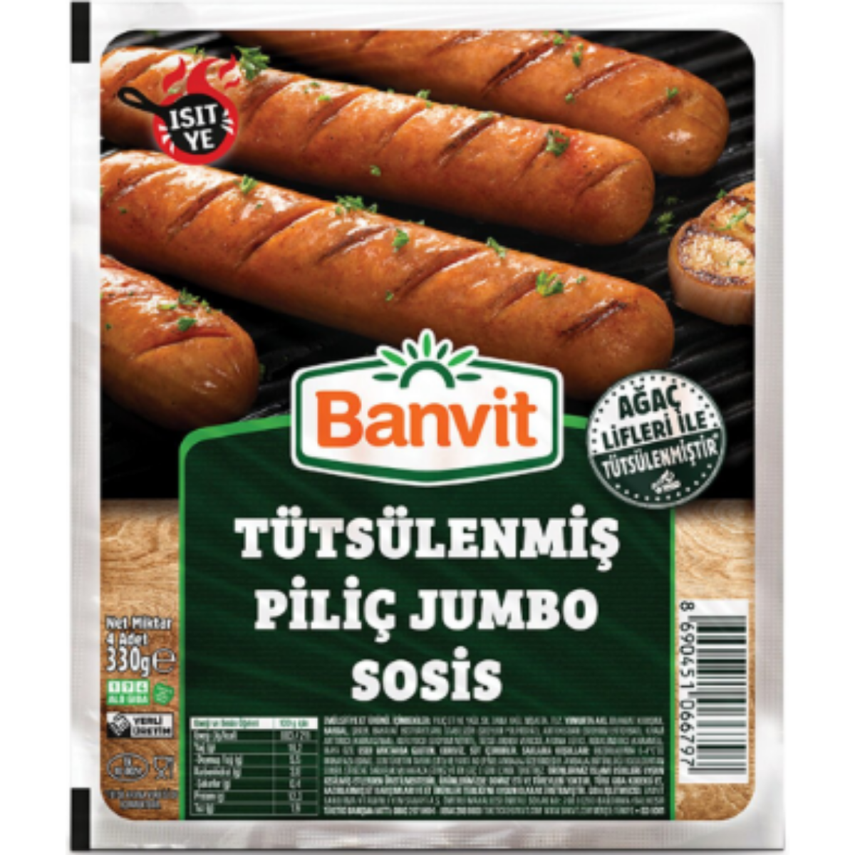 BANVIT TAVUK SOSIS JUMBO VAKUMLU 330 G