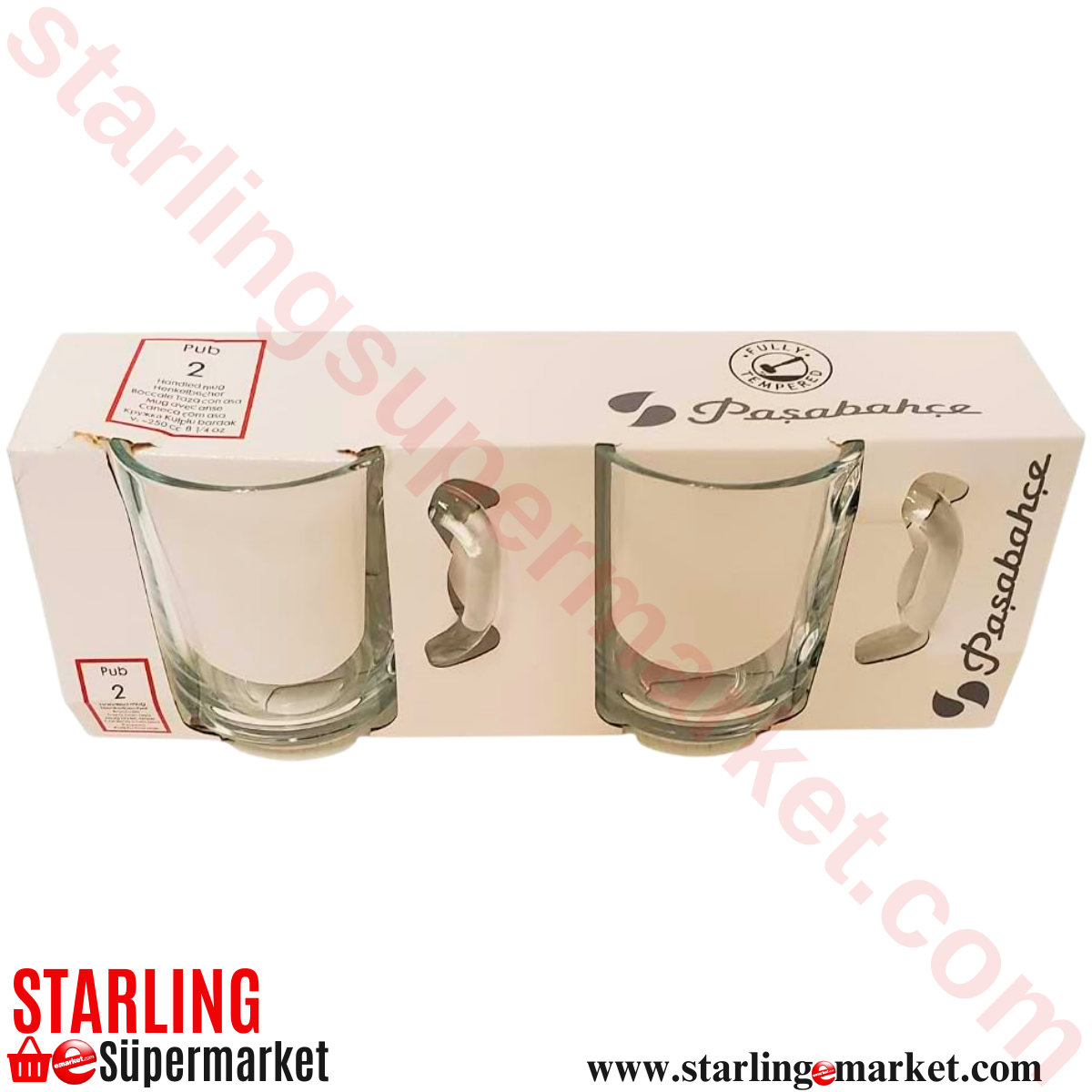 PASABAHCE PUB KUPLU BARDAK 255 CC 2 LI 55029