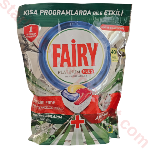 FAIRY PLATINIUM BULASIK MAKINE KAPSUL PLUS 40 LI