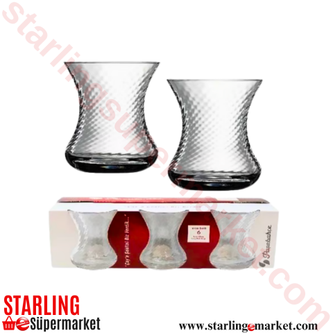 PASABAHCE OPTIKLI INCEBELLI 6 LI CAY BARDAGI 42781