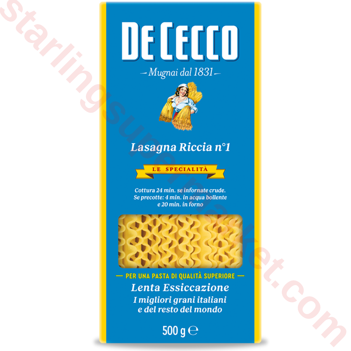 DE CECCO MAKARNA LASAGNA RICCIA 500 G