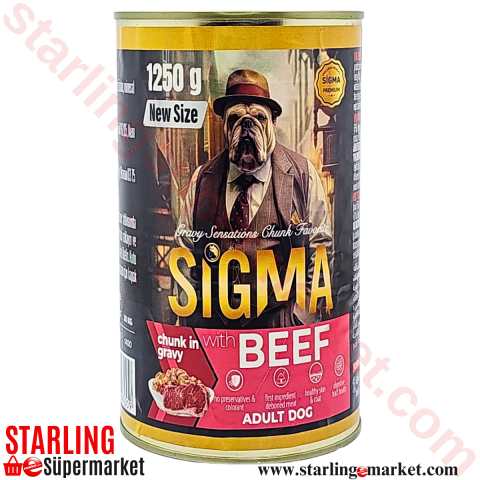 SIGMA PREMIUM ADULT KOPEK MAMASI ISLAK BEEF 1250 G