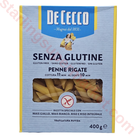 DE CECCO MAKARNA PENNE RIGATE SENZA GLUTINE 400 G