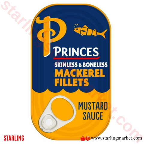 PRINCES MACKEREL FILLETS IN MUSTARD SAUCE 125 G