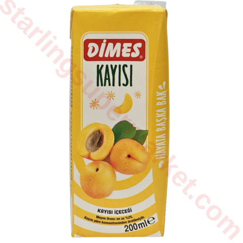 DIMES MEYVE SUYU KAYISI NEKTARI 200 ML