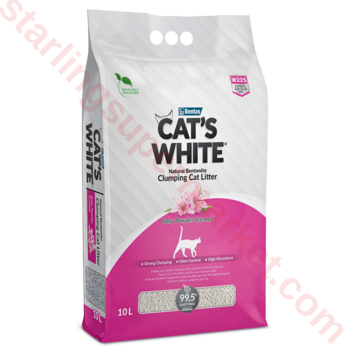 CATS WHITE KEDI KUMU BABY POWDER 10 LT