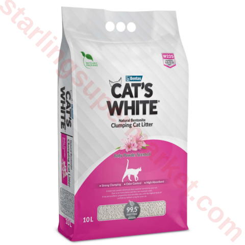 CATS WHITE KEDI KUMU BABY POWDER 10 LT