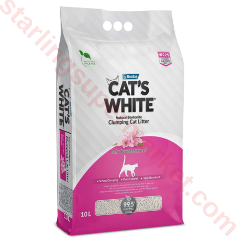 CATS WHITE KEDI KUMU BABY POWDER 10 LT