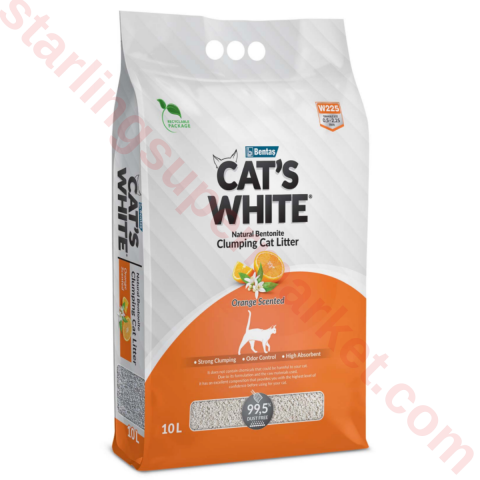 CATS WHITE ORANGE KEDI KUMU 10 LT