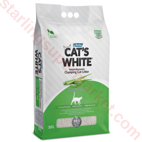 CATS WHITE KEDI KUMU ALOE VERA 10 LT
