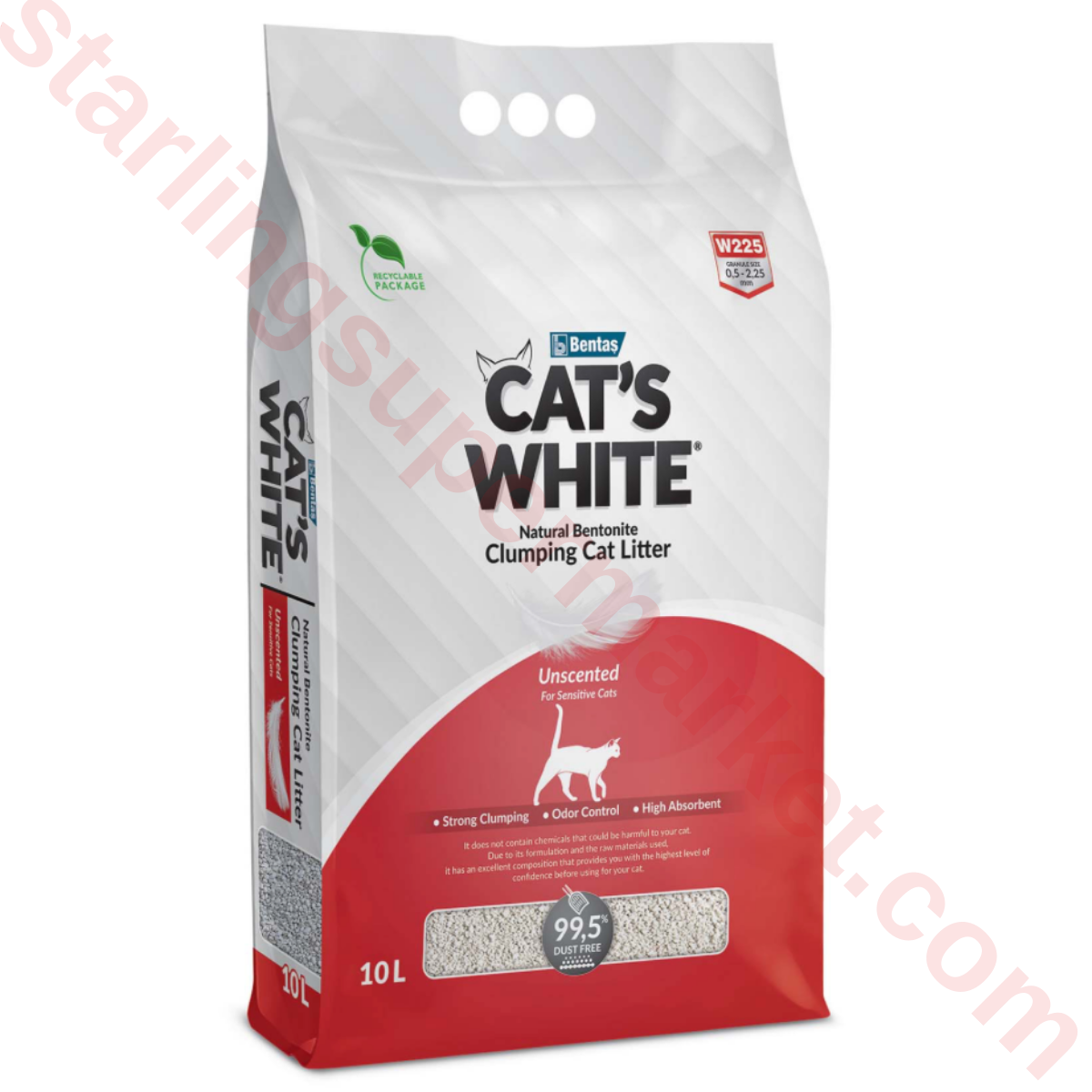 CATS WHITE KEDI KUMU NATURAL 10 LT