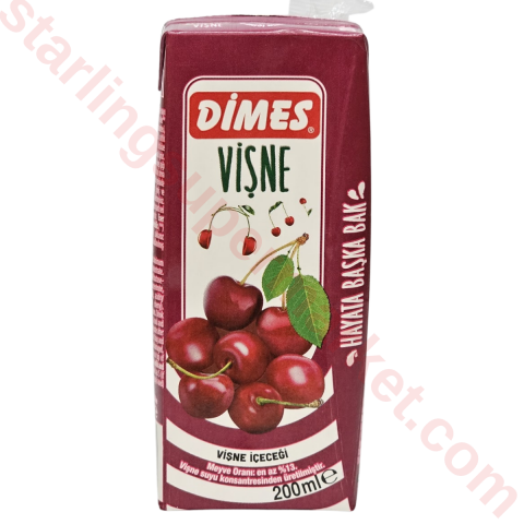 DIMES MEYVE SUYU VISNE NEKTARI 200 ML