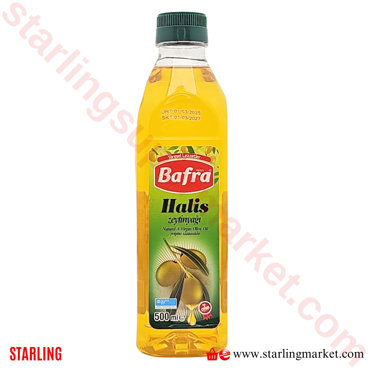 BAFRA ZEYTINYAGI NATUREL 500 ML
