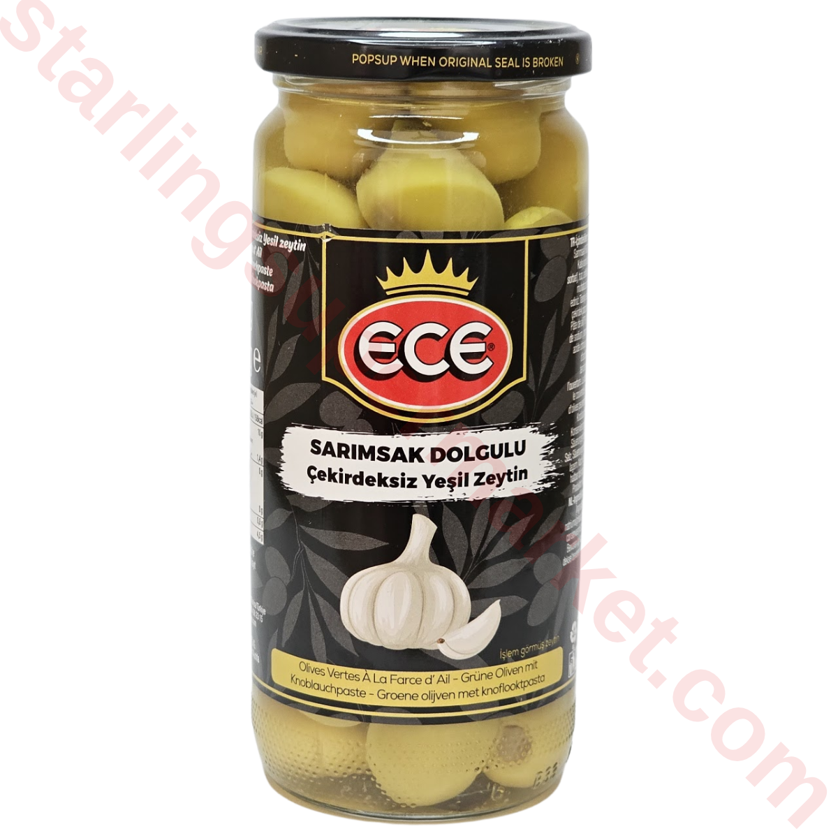 ECE ZEYTIN YESIL SARIMSAK DOLGULU 480 G