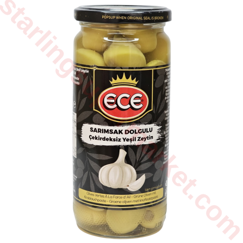 ECE ZEYTIN YESIL SARIMSAK DOLGULU 480 G