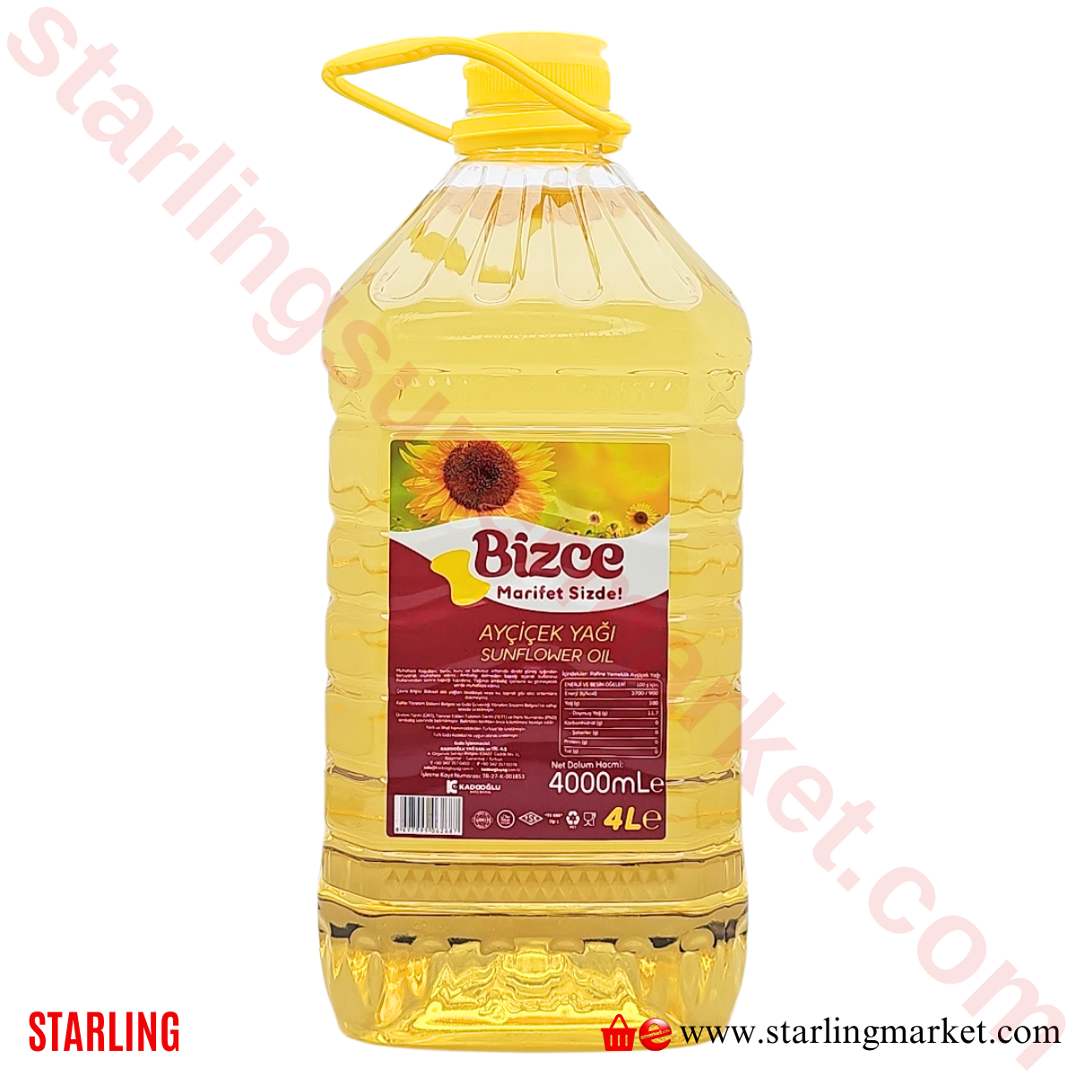 BIZCE AYCICEK YAGI PET 4 LT