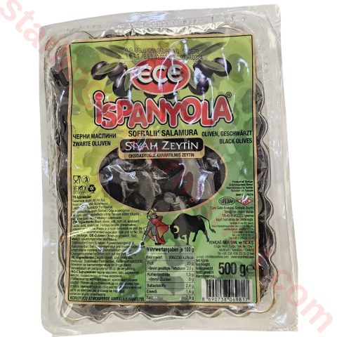 ECE ZEYTIN SIYAH ISPANYOLA 500 G