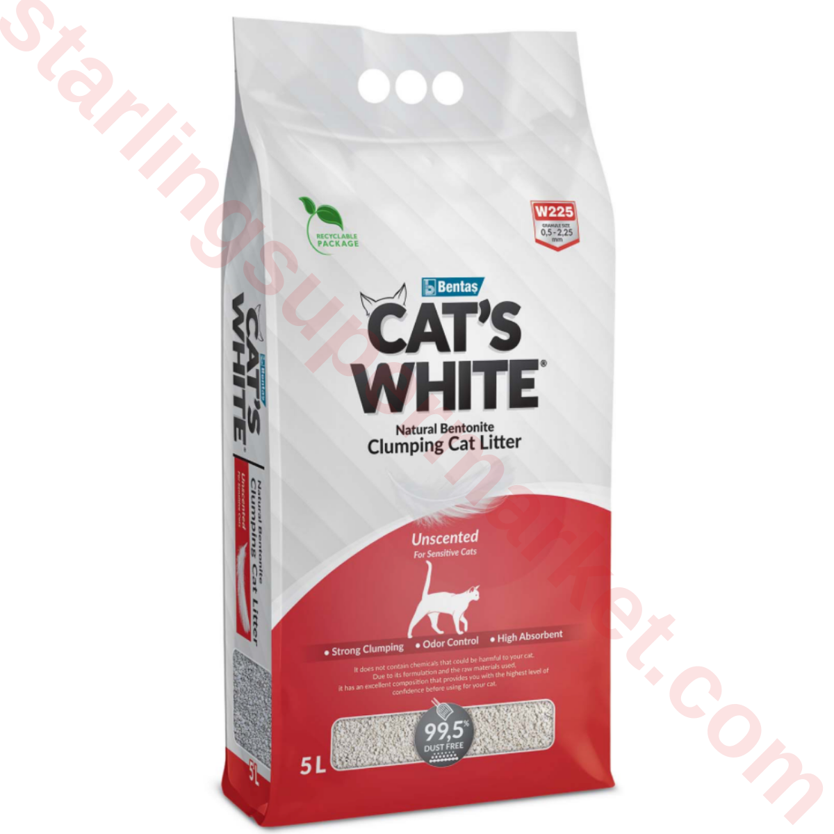 CATS WHITE NATURAL KEDI KUMU 5 LT