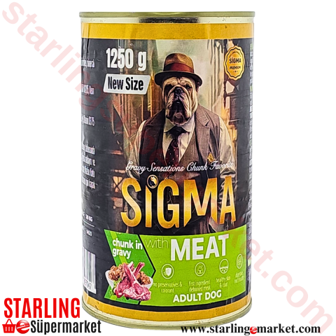 SIGMA PREMIUM ADULT KOPEK MAMASI ISLAK MEAT 1250 G