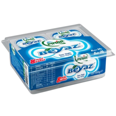 PINAR PEYNIR BEYAZ MINI 160 G 8 LI