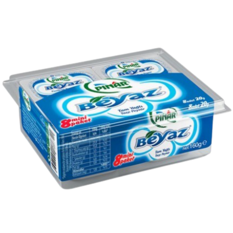 PINAR PEYNIR BEYAZ MINI 160 G 8 LI