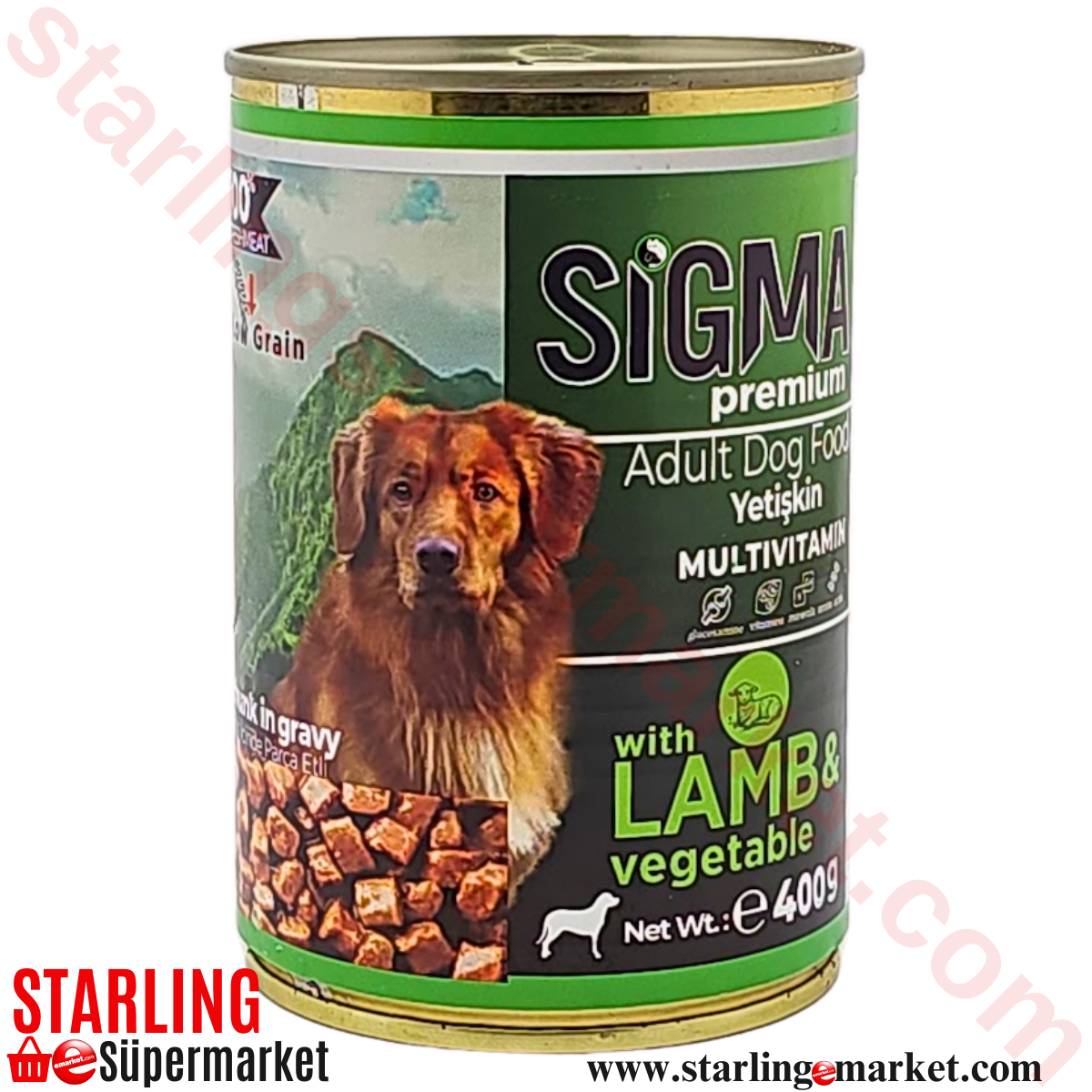 SIGMA PREMIUM KOPEK MAMASI ISLAK LAMB&VEGETA 400 G