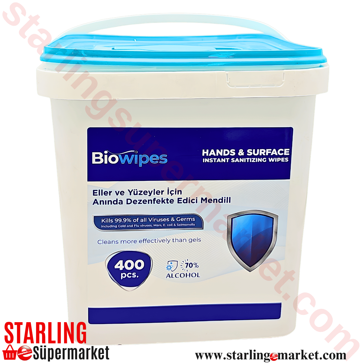 BIOWIPES ALKOLLU MENDIL KOVA 400 LU