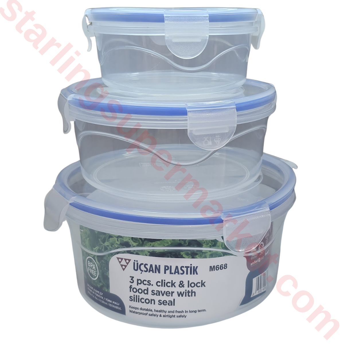 UCSAN YUVARLAK KILITLI SAKLAMA KABI SETI 3 LU