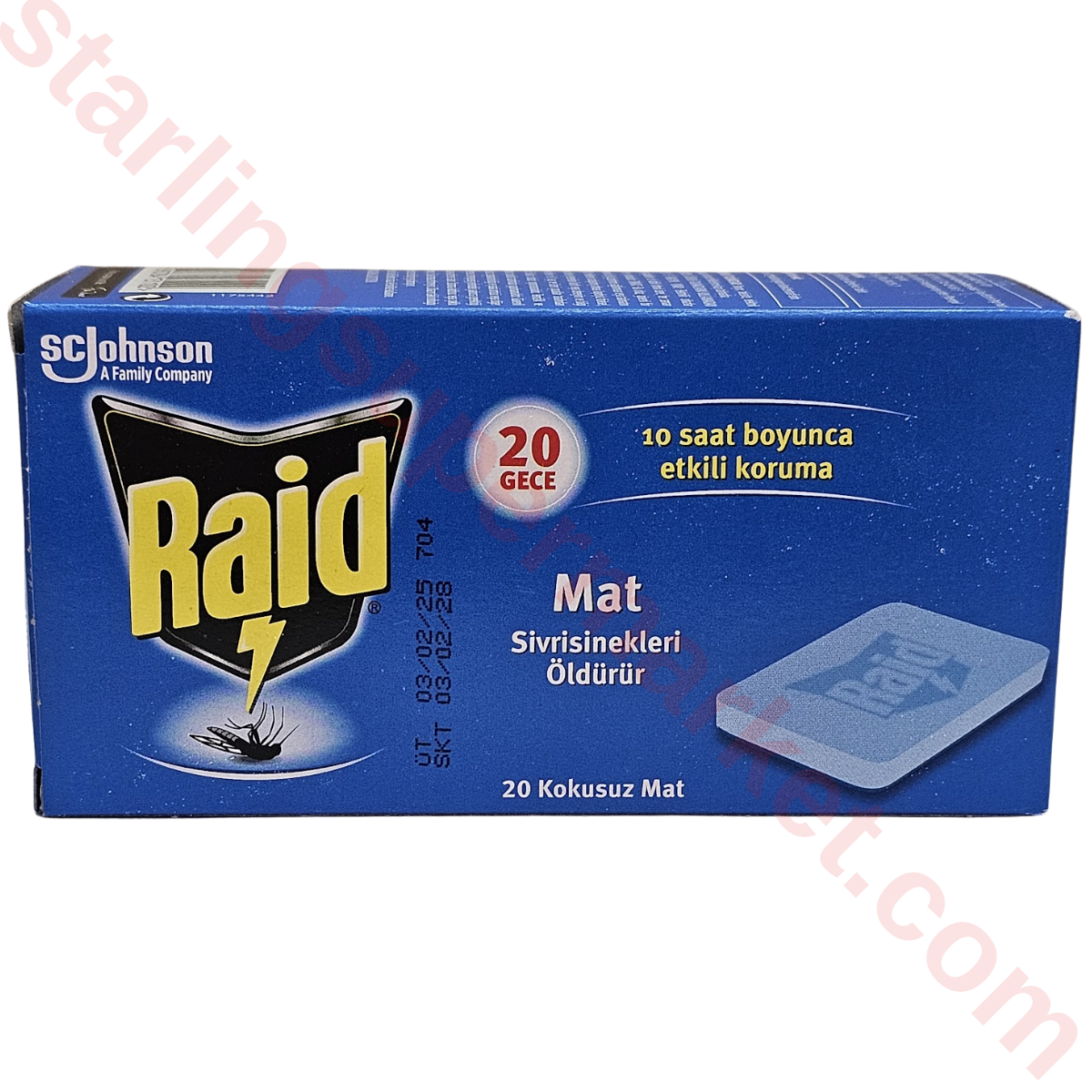 RAID ELEKTROMAT TABLET KOKUSUZ 20 LI