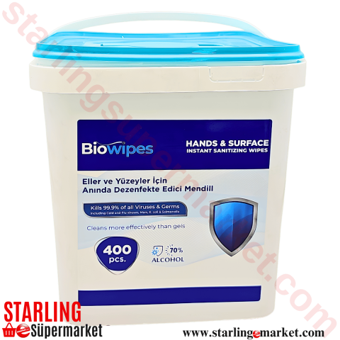 BIOWIPES BULASIK DETERJANLI MUTFAK BEZ KOVA 250 LI