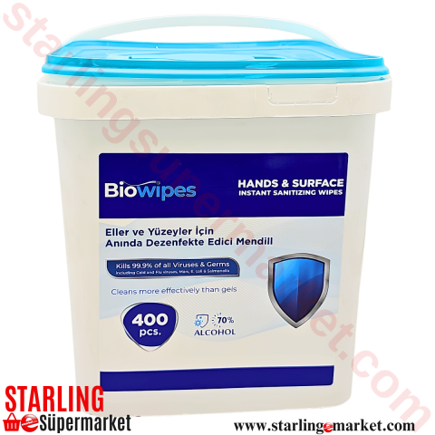 BIOWIPES BULASIK DETERJANLI MUTFAK BEZ KOVA 250 LI