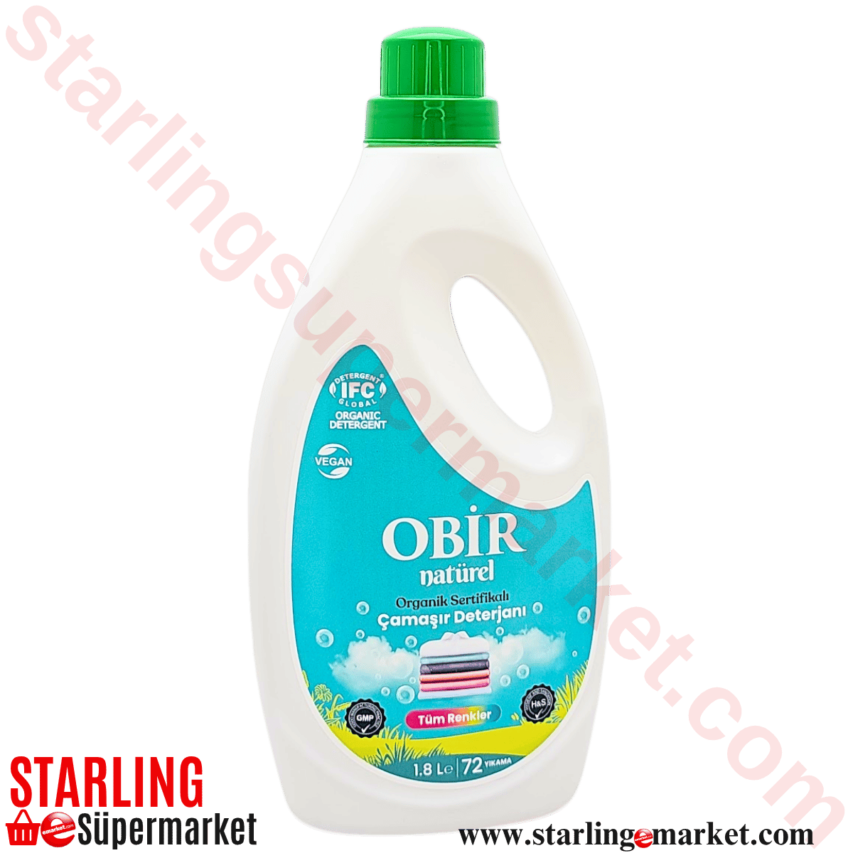 OBIR ORGANIC CAMASIR DETERJANI TUM RENKLER 1.8 LT