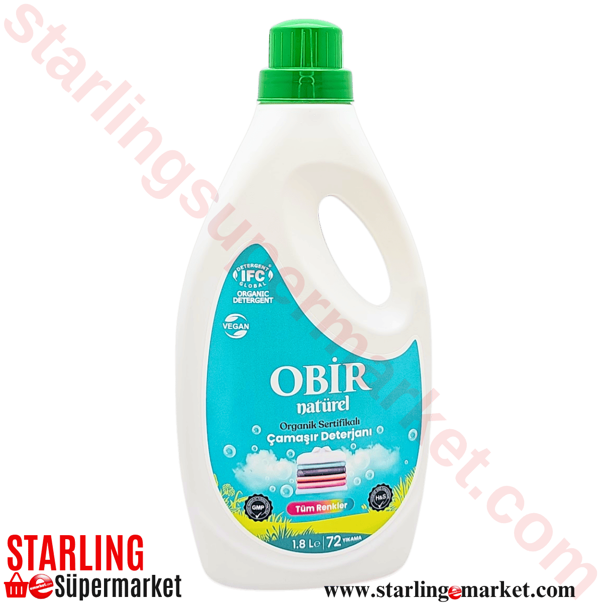 OBIR ORGANIC CAMASIR DETERJANI TUM RENKLER 1.8 LT