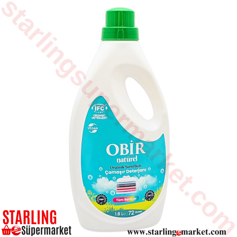 OBIR ORGANIC CAMASIR DETERJANI TUM RENKLER 1.8 LT